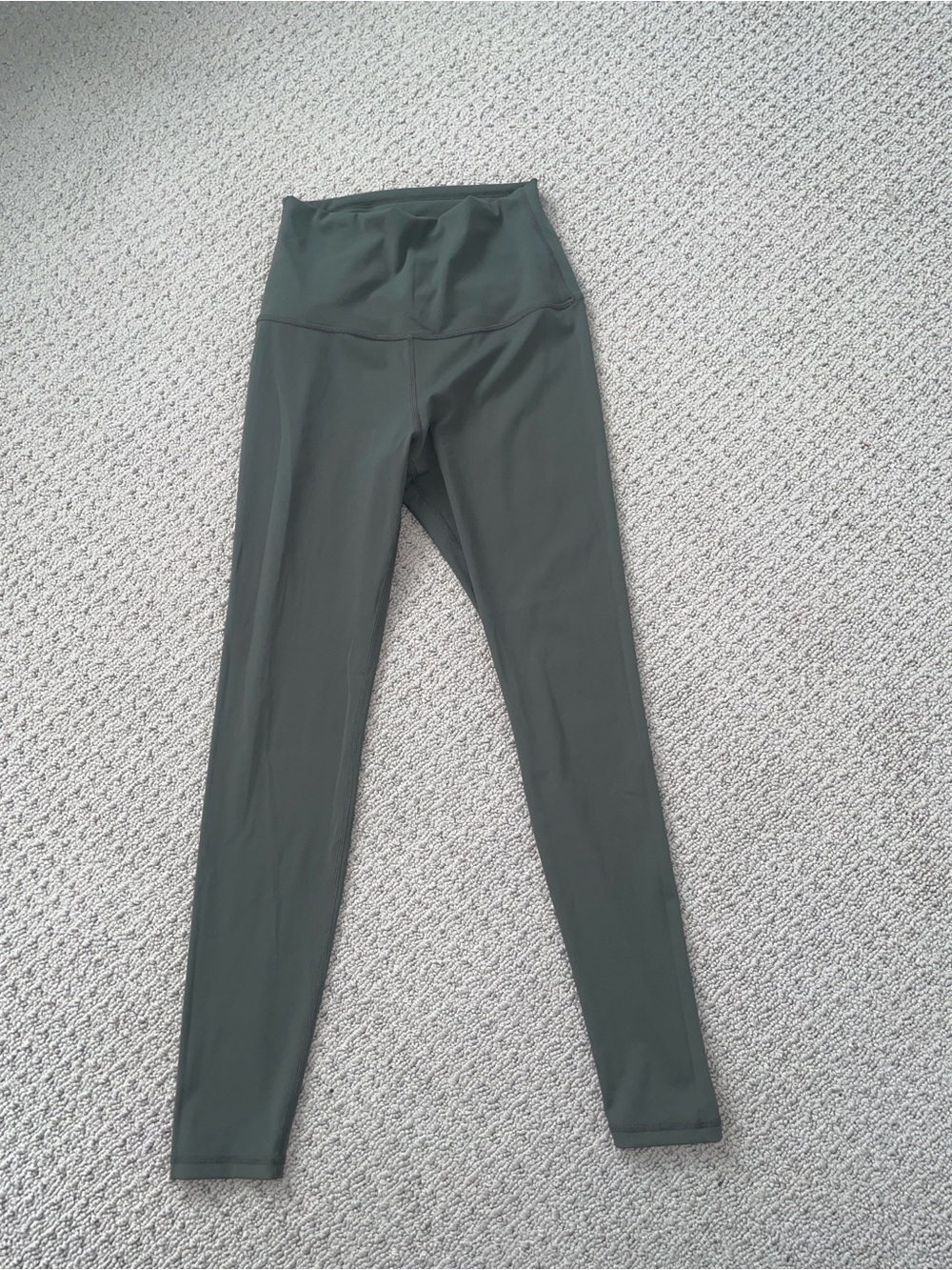 High-Waist Olive Green Active Leggings